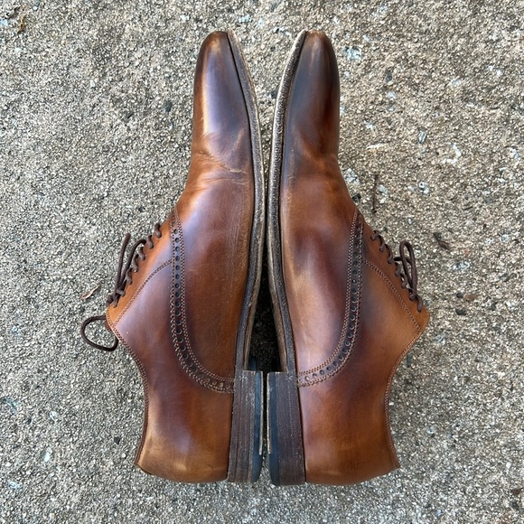 Gucci | Lace Up Burnished Toe Leather Oxfords Loafers US size 7 - Picture 13 of 16